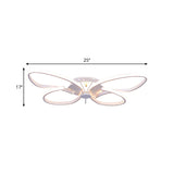Modern Led Butterfly Girls Bedroom Flush Mount Light (Warm/White/Natural Light)
