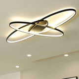 Modern Led Ceiling Lamp For Boys Bedroom- Warm/White Light Black/White Black / White
