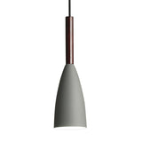 Modern Metallic Cone Pendant Lamp With Curved Design For Restaurants