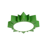 Led Kindergarten Ceiling Light With Sun Acrylic Shade In Red/Yellow/Blue Colors