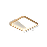 Beige Wood Frame Led Ceiling Fixture Flush Mount Multiple Length Options