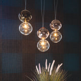 Gourd Pendant Lighting Clear Glass Ceiling Hanging Light For Office Hallway - Simple Style Single