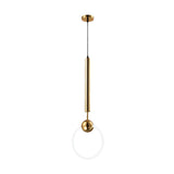 Macaron Style Flute & Ring Pendant Light For Bedroom Metal 1 Head - Hang In