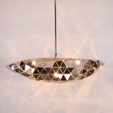 Irregular Polyhedron Pendant Light - Modern Metal Lamp For Dining Table