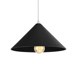 Macaron Style Metallic Pendant Light Fixture - Conic Shade Coffee Shop Ceiling Lamp (1 Bulb