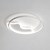 Modern Acrylic Mountain Flush Ceiling Light For Dining Room White / 18