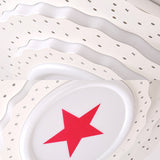 Modern White Metal Ceiling Lamp: Hollow Cake Shape Design With Starry Led Lighting For Bedrooms