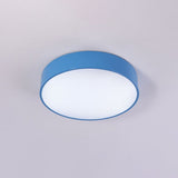Childrens Led Ceiling Flushmount In Fun Colors: Circular Acrylic Fixture