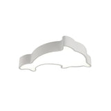 Dolphin Led Ceiling Light For Childrens Bedroom - White/Red/Yellow Acrylic Flush Mount Fixture