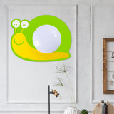 Childrens Led Ceiling Mount Light With Wooden Cartoon Pattern - Ideal For Kindergarten Green