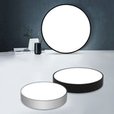 Minimalist Black/White Round Flush Mount Led Ceiling Light - 16/23.5/31.5 Diameter