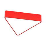 Modern Acrylic Triangle Ceiling Lamp - Led Flush Mount Lighting Fixture In Red/Yellow/Blue