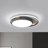 Modern Bear Head Led Flushmount Ceiling Light With Wood Accent - 18/21.5 Wide Cartoon Acrylic In