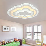 Stylish Cloud Led Ceiling Light For Kindergarten Porch - Simple & Elegant Design White / 19.5