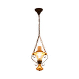 Lantern Industrial Metal Cluster Pendant Light With Clear Glass Ideal For Restaurants