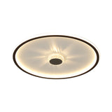Minimalist Black Led Flush Mount Ceiling Lamp With Acrylic Round/Rectangle/Square Design In