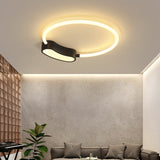 Modern Led Ceiling Mount Lamp: White Round/Square/Rectangular Flush With Acrylic Shade Warm/White