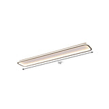 Minimalist Black Led Ceiling Light In Warm/White Available 3 Lengths