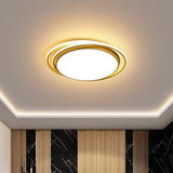 15/19 Extra-Thin Round Flush Mounted Led Ceiling Lamp - Minimalistic Acrylic Design In