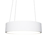 Minimalistic Led Pendant Chandelier With Acrylic Shade - Grey/White Circle Design 18/23.5 W