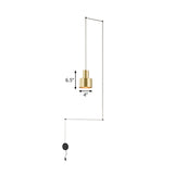 Postmodern Gold Hand-Grenade Ceiling Pendant For Bedroom Lighting