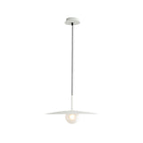 Modern Nordic Hanging Pendant Light With Milk Glass Shade - Single Bulb Ceiling Fixture In