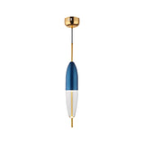 Blue Jar Pendant Ceiling Light With Clear Bottom Glass Shade - Postmodern Style