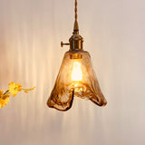 Modernist Alabaster Glass Pendant Light With Brass Finish For Dining Room Trapezoid/Cone/Cuboid
