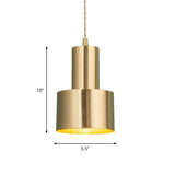 Unique Gold Suspension Pendant With Clear Glass For Restaurants - Postmodern Design