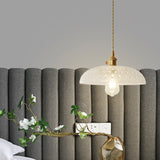 Post-Modern Gold Hanging Lamp Kit With Glass Shade - Drop Pendant Design