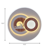 Sleek Acrylic Led Flush Mount Ceiling Light For Corridors Contemporary White Design