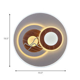 Sleek Acrylic Led Flush Mount Ceiling Light For Corridors Contemporary White Design
