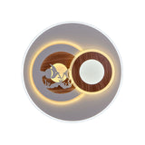 Sleek Acrylic Led Flush Mount Ceiling Light For Corridors Contemporary White Design