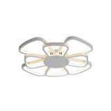 Windmill Led Flush Mount Ceiling Lamp For Living Room - Beautiful Acrylic Lighting