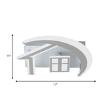 White Acrylic Nordic Flush Mount Ceiling Light Fixture For Bedroom
