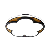 Contemporary Led Ceiling Mount Light For Kids Bedroom Flat Blossom Design