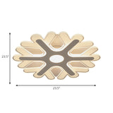Modern Led Snowflake Ceiling Light For Kids Bedrooms