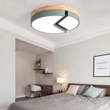 Nordic Style Acrylic Round Cake Light: Flush Mount Ceiling Light Perfect For Nursing Rooms Green /