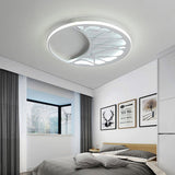 Sleek Crescent Led Flush Ceiling Light: Modern Acrylic White Lamp For Living Room / 16
