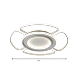 Acrylic Art Deco Living Room Round Ceiling Light – Flush Mount Fixture