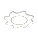 Blazing Sun Cartoon Acrylic Led Ceiling Lamp - White Flush Light For Nursing Room