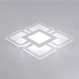 Modern Acrylic Led Flushmount Light In White - Available Various Sizes