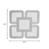 Modern Acrylic Led Flushmount Light In White - Available Various Sizes