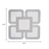 Modern Acrylic Led Flushmount Light In White - Available Various Sizes