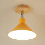 Modern Pink & Orange Ceiling Light: Stylish Semi-Flush Mount For Corridor