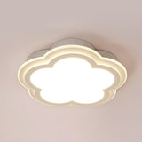 Modern Cloud Led Ceiling Light In White For Foyer / 16