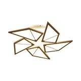 White Led Flush Ceiling Light: Acrylic Tangram-Shaped Innovatively Designed For Baby Room