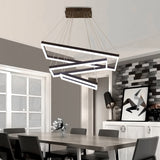 Contemporary Acrylic Led Pendant Coffee Chandelier Lamp - 3/4/5 Tiers / 3