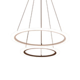 Minimalist Acrylic White Led Pendant Chandelier - Circular 2/3/4-Tier Ceiling Hang Light For Dining