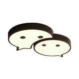 Baby Elf Led Ceiling Mount Light: Charming Metal And Acrylic Lamp For Childs Bedroom